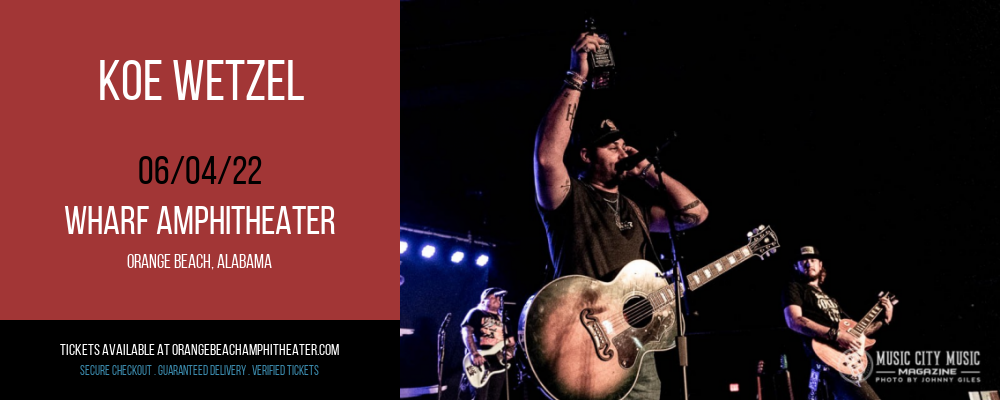 Koe Wetzel at Wharf Amphitheater tickets Koe Wetzel at Wharf Amphitheater