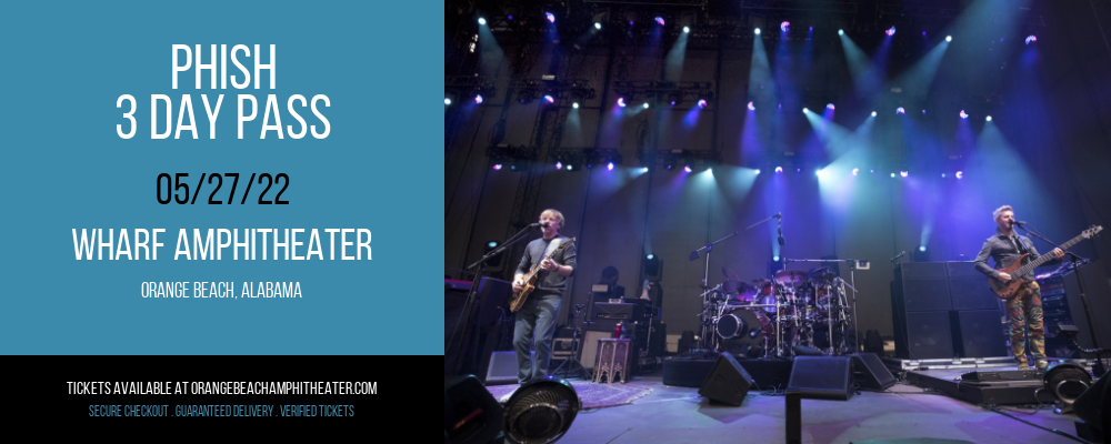 Phish - 3 Day Pass at Wharf Amphitheater tickets Phish - 3 Day Pass at Wharf Amphitheater