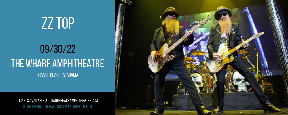 ZZ Top at Wharf Amphitheater tickets ZZ Top at Wharf Amphitheater